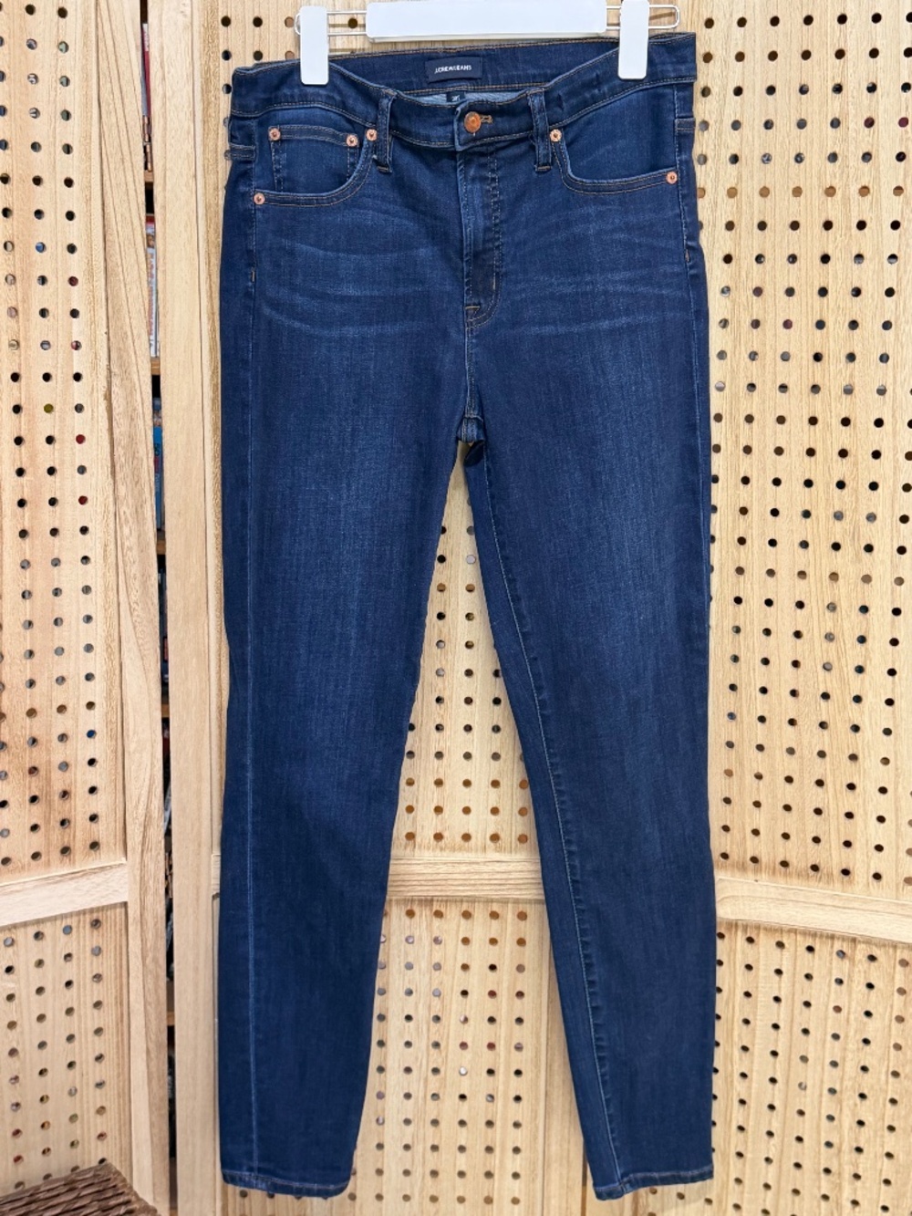 J.Crew Jeans Women’s 30T Dark Wash Skinny Jeans Mid Rise Stretch Denim